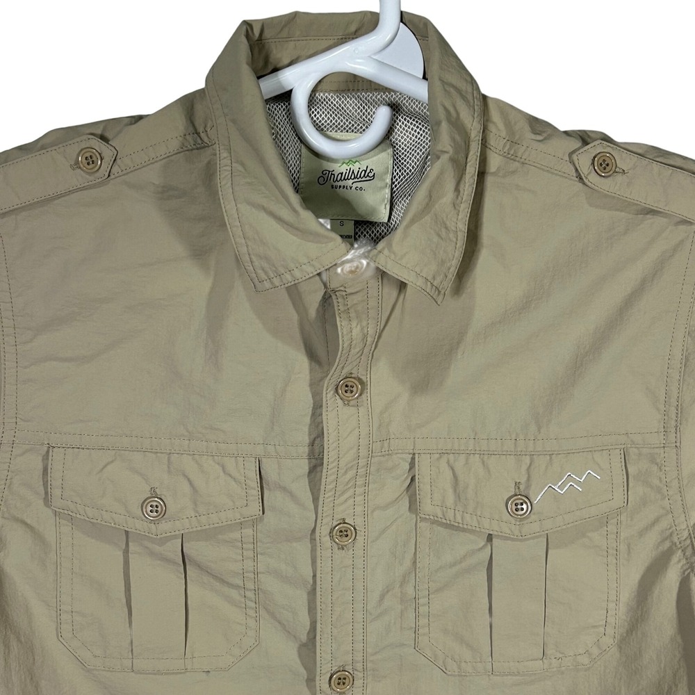 Trailside Supply Co. Men's Small Button Down‎ Long Sleeve Fishing Hiking Shirt